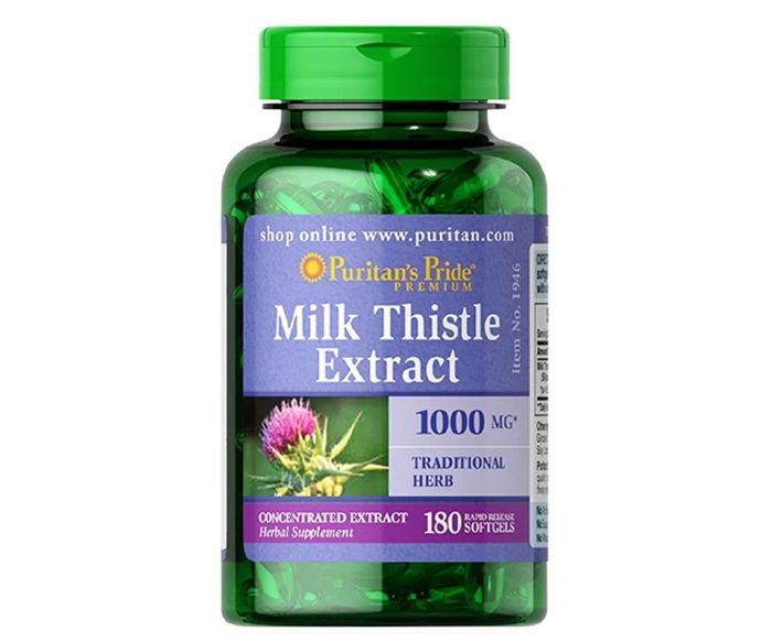 Milk Thistle Extract 1000mg Puritan Pride - sản phẩm hỗ trợ gan của Mỹ