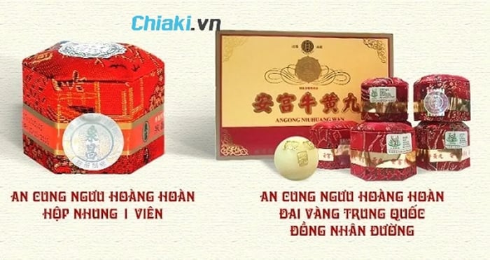 An cung ngưu hoàng hoàn có bao nhiêu loại?