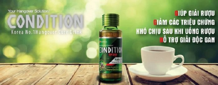 Tác dụng của nước giải rượu Condition