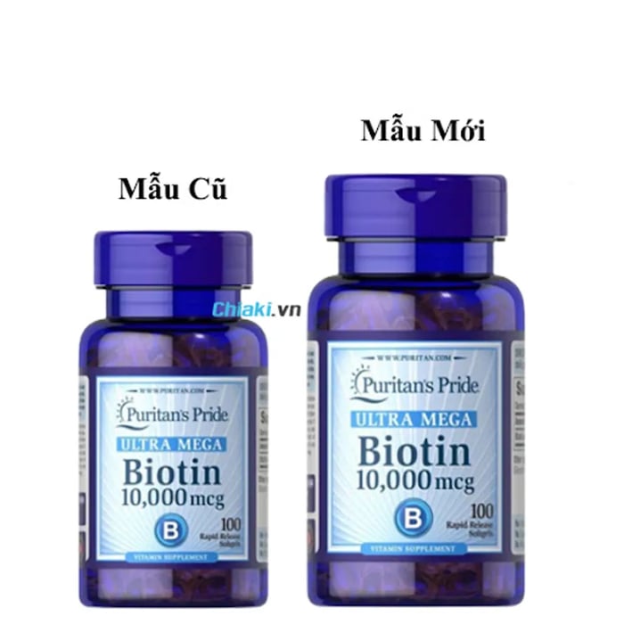 Viên Uống Hỗ Trợ Mọc Tóc Biotin Ultra Mega Puritan's Pride, Hộp 100 Viên