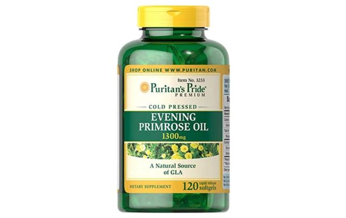 viên uống điều hòa kinh nguyệt Puritan's Pride Evening Primrose Oil