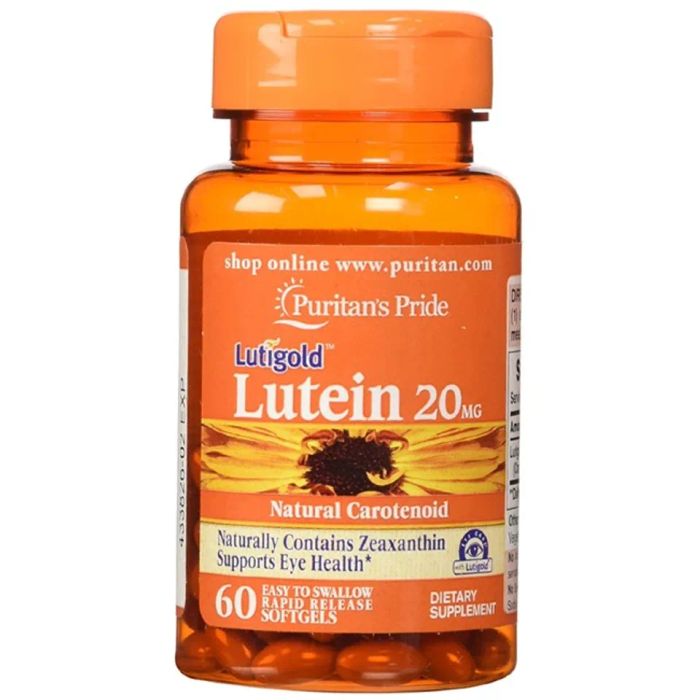 Thuốc bổ mắt Puritan's Pride Lutein 20mg 