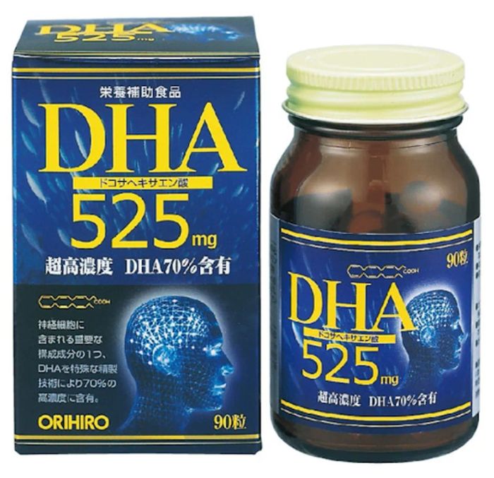 Thuốc Bổ Não Cho Bé Orihiro DHA 525mg Nhật Bản, 90 Viên