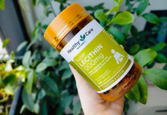 Viên uống mầm đậu nành Healthy Care Super Lecithin từ Úc