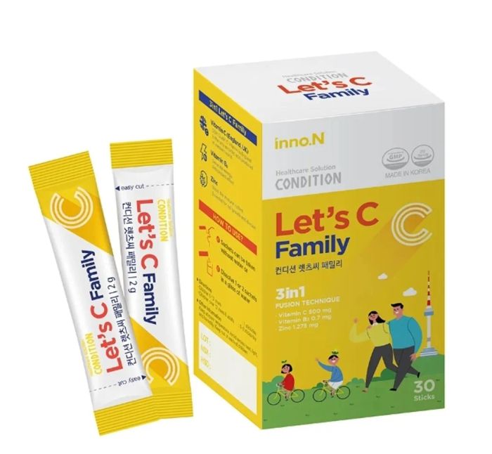 Bột vitamin C Hàn Quốc Inno.N Condition Let's C Family