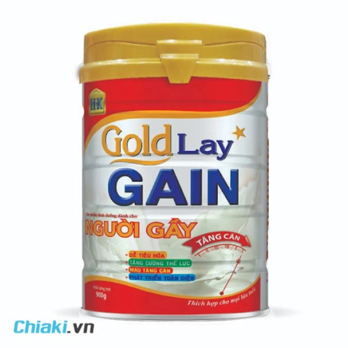 Sữa Bổ Sung Tăng Cân Cho Người Gầy Goldlay Gain, Hộp 900g