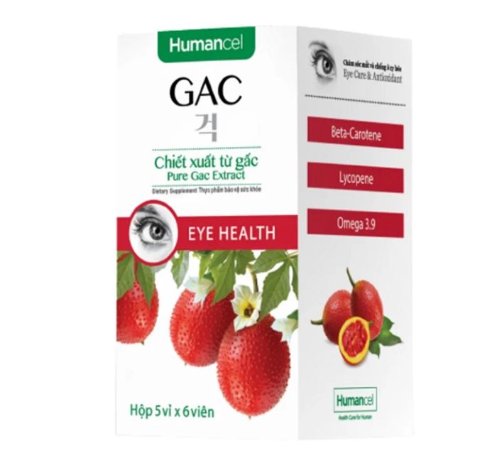 Đánh giá về thuốc bổ mắt Humancel GAC