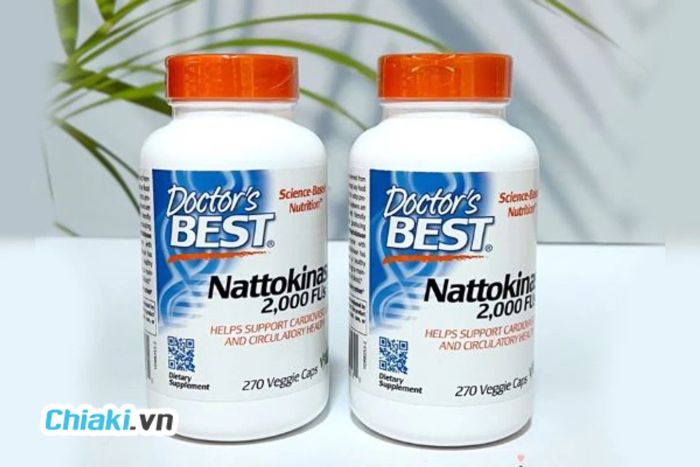 Viên uống bổ sung, hỗ trợ ngăn ngừa đột quỵ Doctor's Best Nattokinase