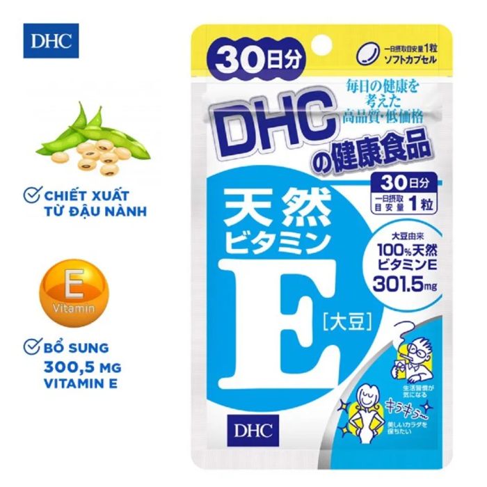 Viên uống DHC bổ sung vitamin E