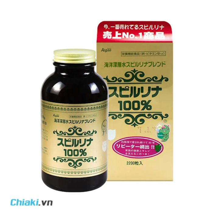 Thực phẩm hỗ trợ tăng cân Tảo Xoắn Spirulina Nhật Bản