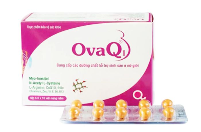 Viên Bổ Trứng OvaQ1 Hỗ Trợ Mang Thai Tự Nhiên, Hộp 30 viên