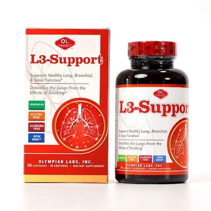 thuốc bổ phổi L3-Support, lọ 30 viên