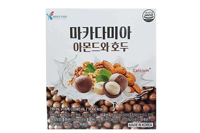 sữa dinh dưỡng hạt Macadamia KC Health