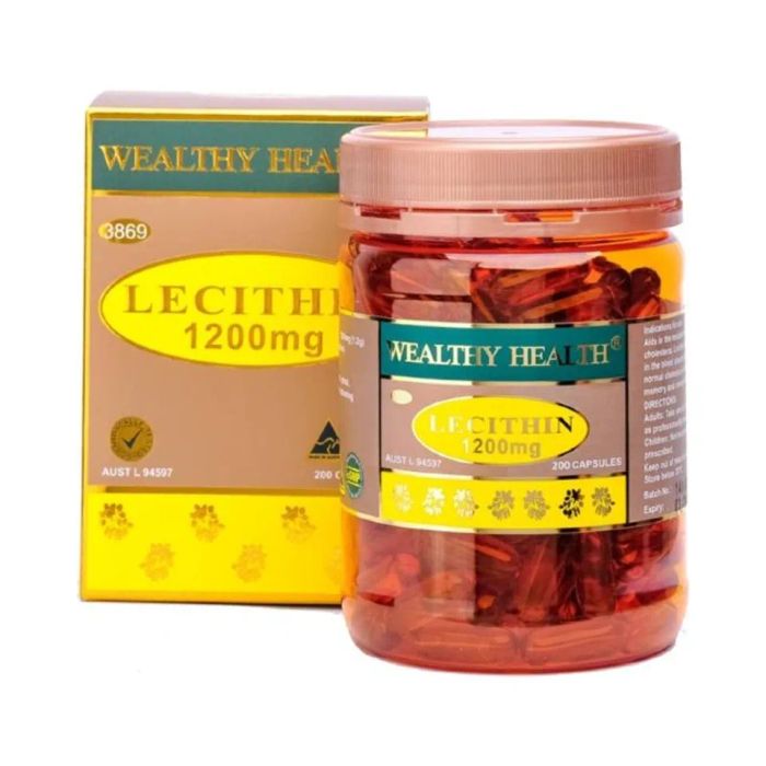 Viên uống mầm đậu nành lecithin Wealthyhealth Úc