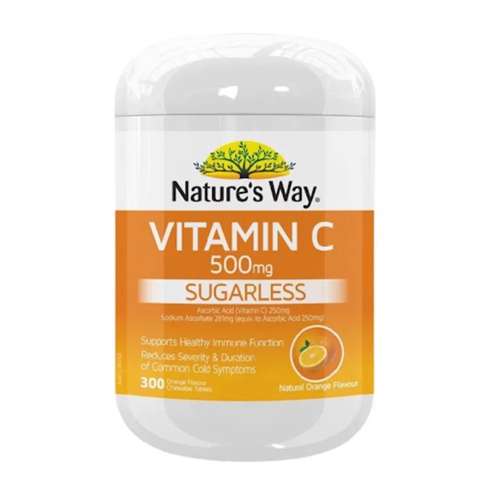 Viên nhai Hỗ Trợ Bổ Sung Vitamin C 500mg Nature’s Way Cho Trẻ