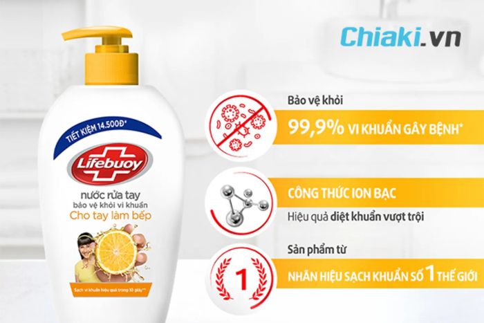 Nước rửa tay Lifebuoy cho người làm bếp