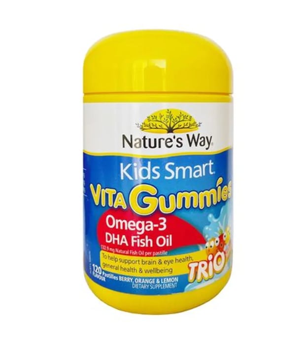 Kẹo dẻo Nature's Way Kids Smart Omega 3 DHA Trio