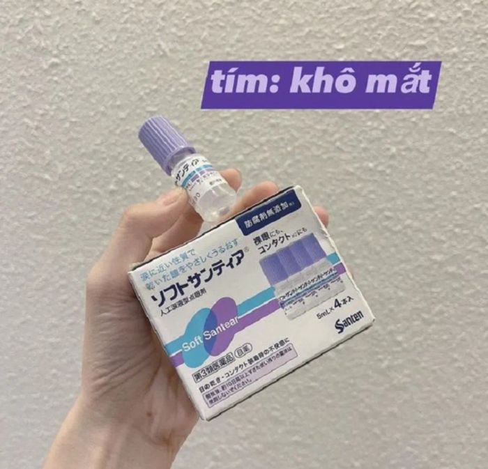 Thuốc nhỏ mắt dành cho người thường xuyên ngồi máy tính Santen Soft Santear