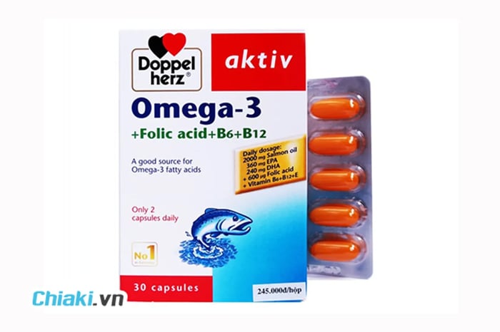 Dầu cá Tetesept Omega-3 Lachsol 1000 mg