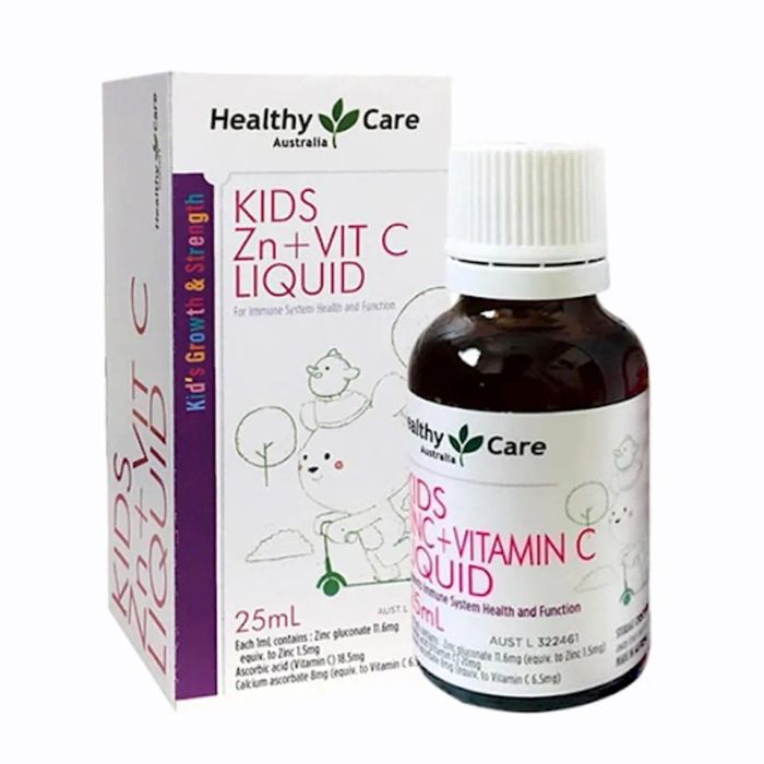 Siro Healthy Care Kids Zinc + Vitamin C Liquid Cho Bé Chính Hãng