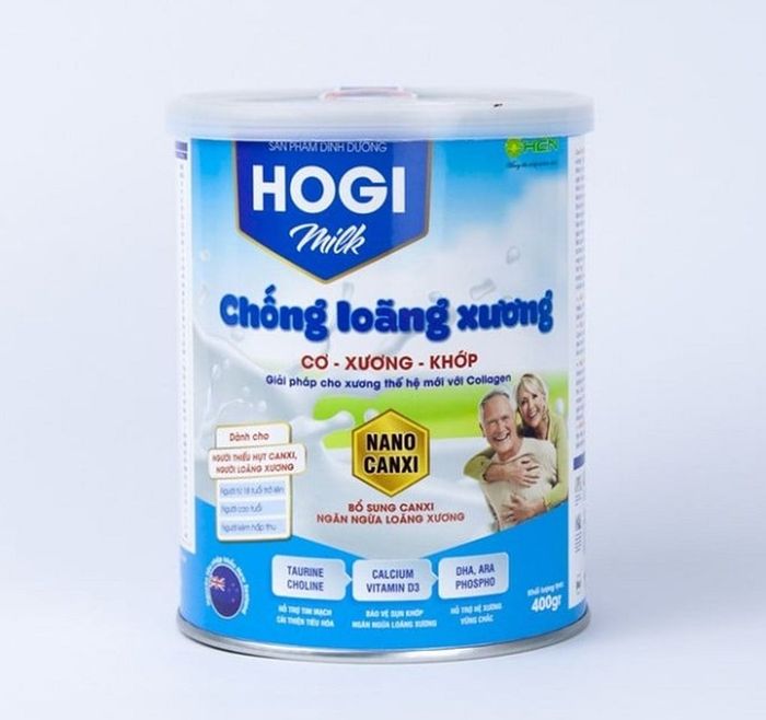 Sữa bổ sung canxi cho người già Hogi Milk