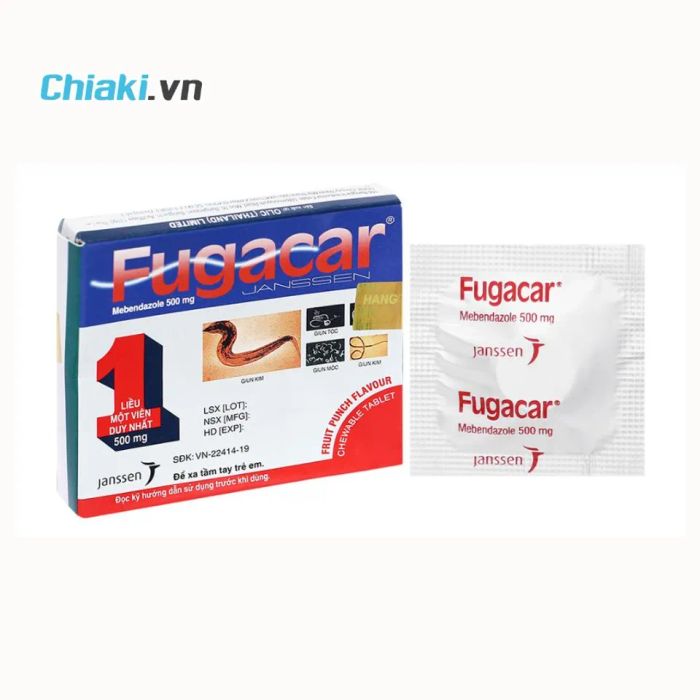 Thuốc tẩy giun Fugacar cho trẻ em