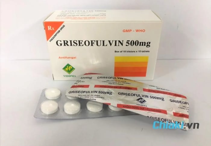 Thuốc uống trị nấm da đầu Griseofulvin 500mg