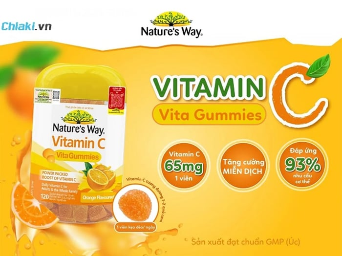 Viên uống vitamin C đẹp da Vita gummies 