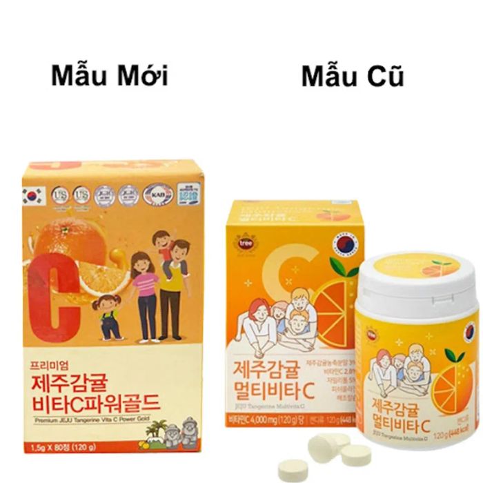 Kẹo Ngậm Vitamin C Hàn Quốc Jeju Tangerine Multivita C 3400mg