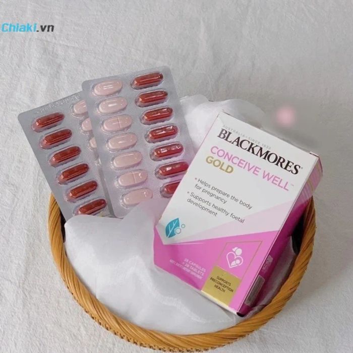 Viên uống Blackmores Conceive Well Gold hỗ trợ tăng cường khả năng thụ thai