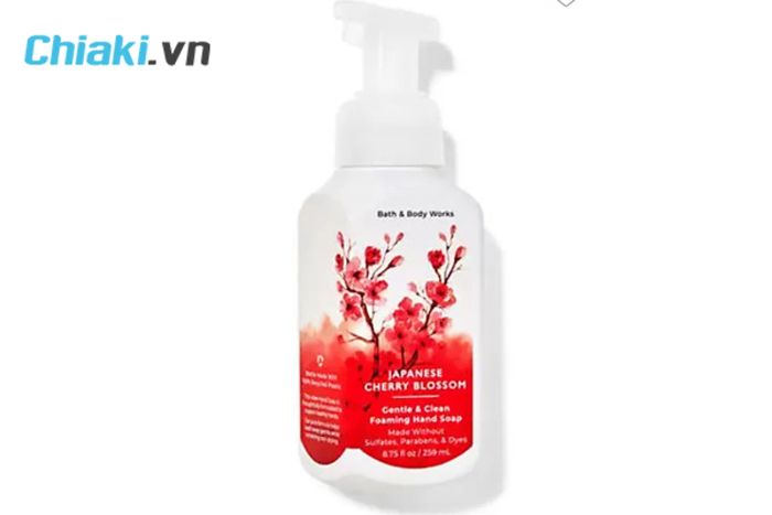 Dung dịch rửa tay Bath And Body Works hoa Anh Đào Nhật Bản màu trắng