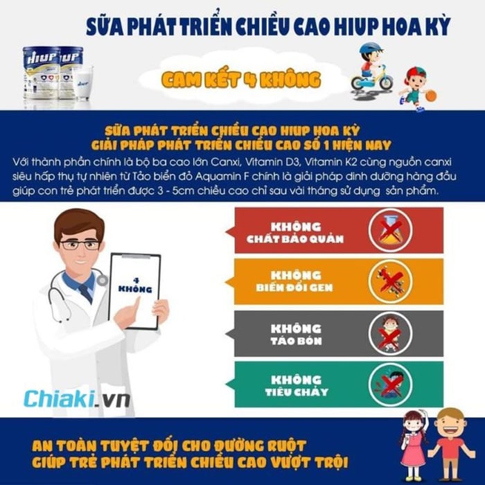 Review sữa HIUP có tốt không