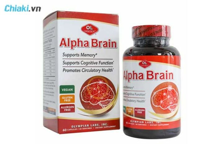 Viên uống bổ não hàng đầu Alpha Brain của Mỹ