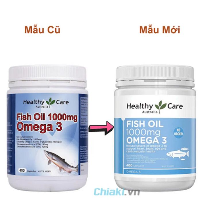 thực phẩm chức năng Omega 3 Healthy Care Fish Oil 1000mg