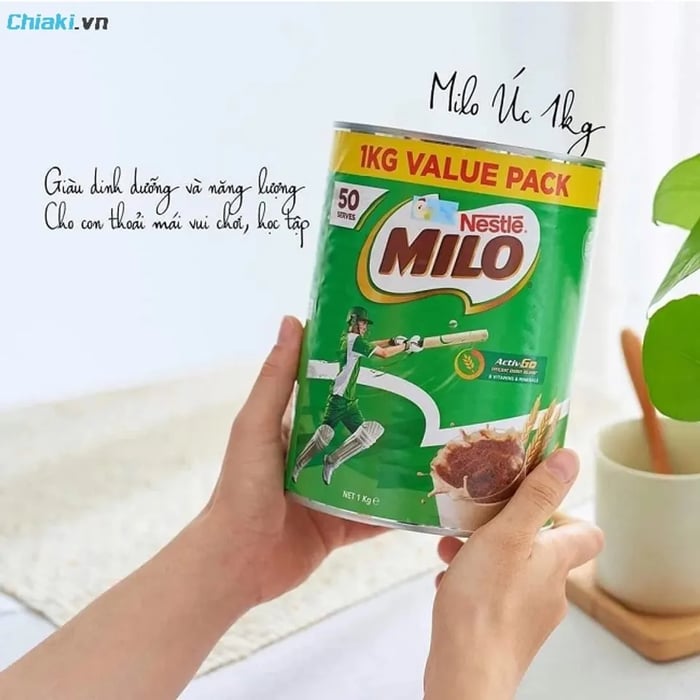 Sữa Milo Úc của Nestle hỗ trợ tăng cân với hương vị ngọt nhẹ