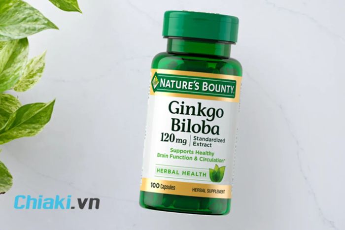 Nature's Bounty Ginkgo Biloba 120mg của thương hiệu Nature's Bounty