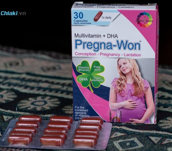 Viên uống Pregna-Won Multivitamin + DHA dành cho bà bầu