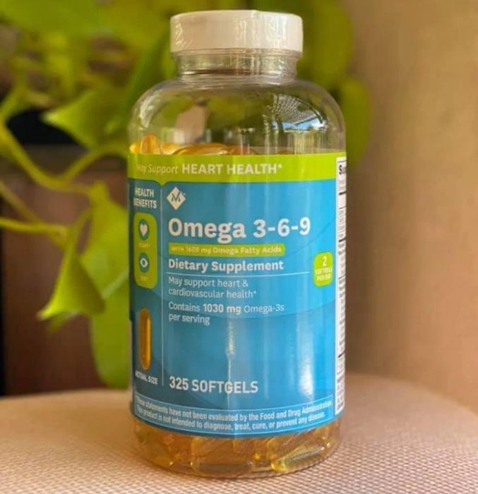 Thuốc bổ mắt Mỹ Omega 3 6 9 của Member’s Mark