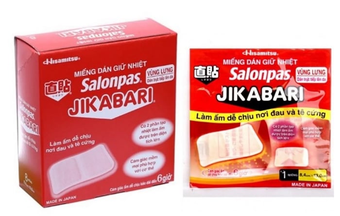 Miếng dán giữ nhiệt của Nhật Salonpas Jikabari Hisamitsu