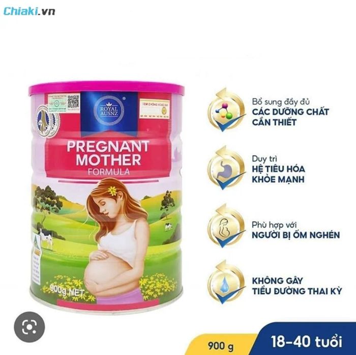 Sữa bầu Hoàng Gia Úc Pregnant Mother bổ sung nhiều dinh dưỡng cho phụ nữ mang thai