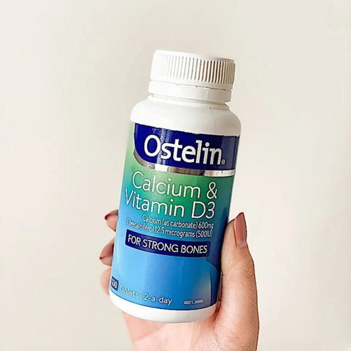 Canxi & Vitamin D3 Ostelin của Úc