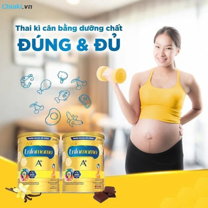 Sữa bầu Enfamama A+ Mỹ giúp cân bằng dinh dưỡng, giúp cơ thể khỏe mạnh