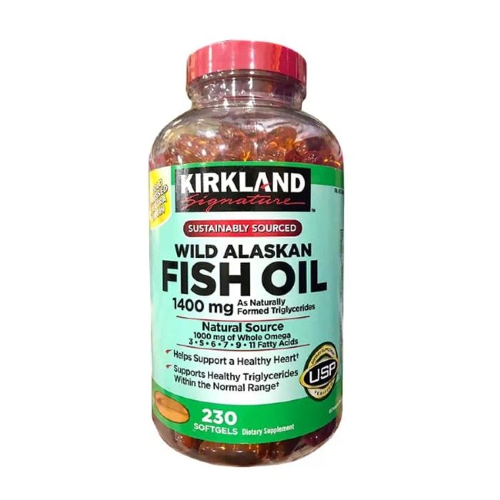 Viên uống dầu cá Kikland Wild Alaskan