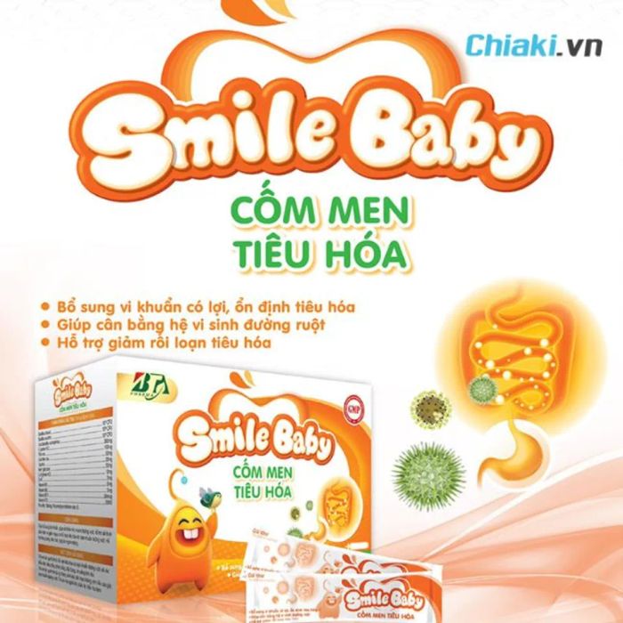 Cốm men tiêu hóa Smile Baby