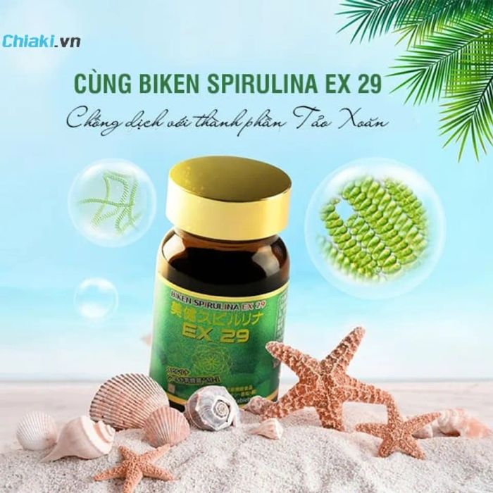 Tảo xoắn Spirulina Biken Spirulina EX