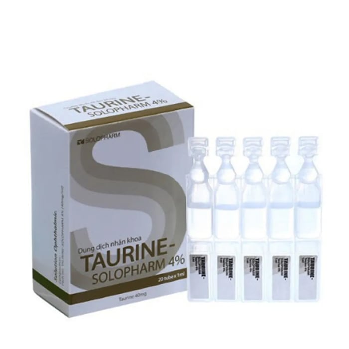 Nhỏ Mắt Nhân Tạo Taurine Solopharm 4% Chính Hãng, Hộp 20 Ống