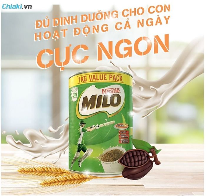 Sữa tăng chiều cao Milo Úc Nestle dành cho trẻ trên 10 tuổi