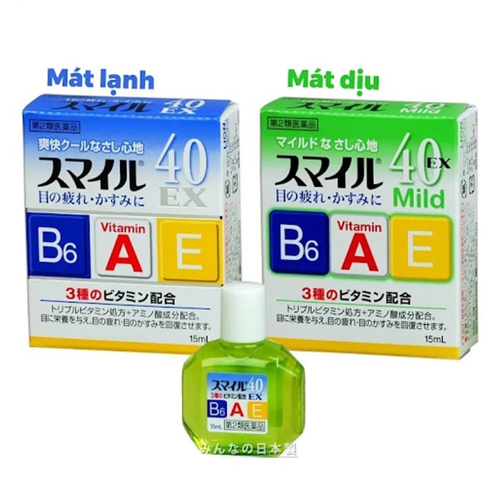 Nước nhỏ mắt Lion 40 Ex Mild Nhật Bản hỗ trợ làm dịu mắt