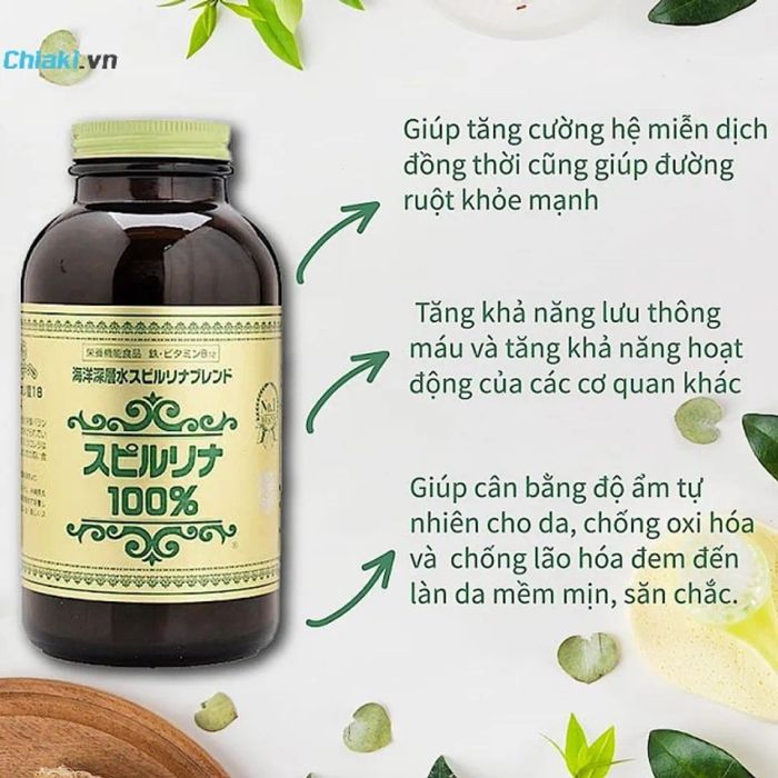 Tảo xoắn Spirulina từ Nhật Bản