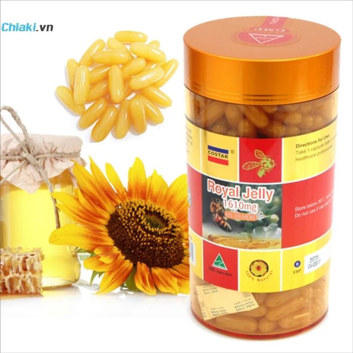 Sữa ong chúa Costar Royal Jelly 1610mg của Úc